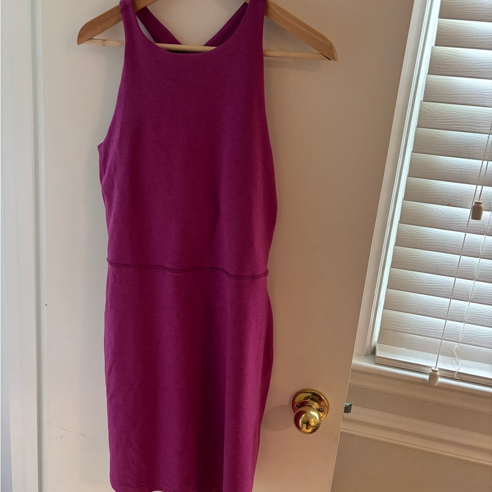Beyond Yoga Pink Halter Sheath Mini Dress